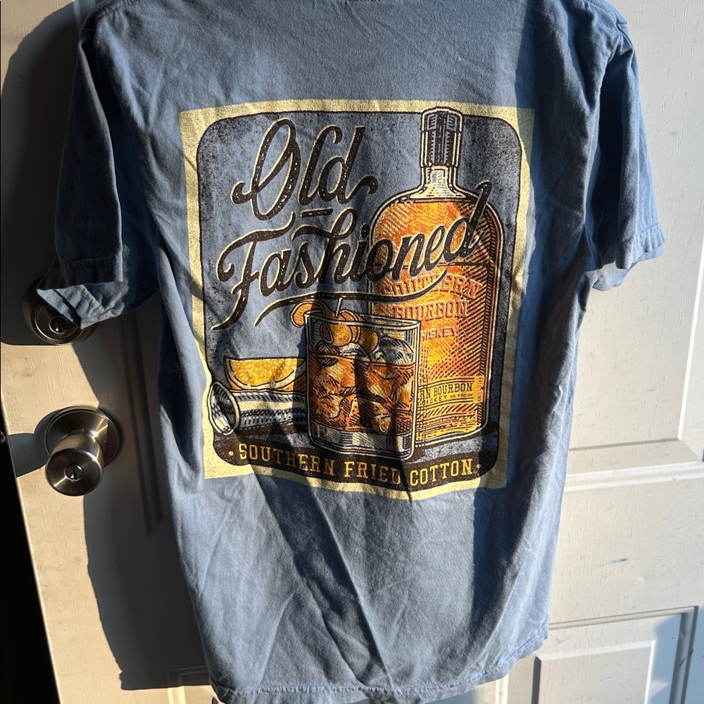 Southern Fried Cotton Sky Blue Short Sleeve Tee